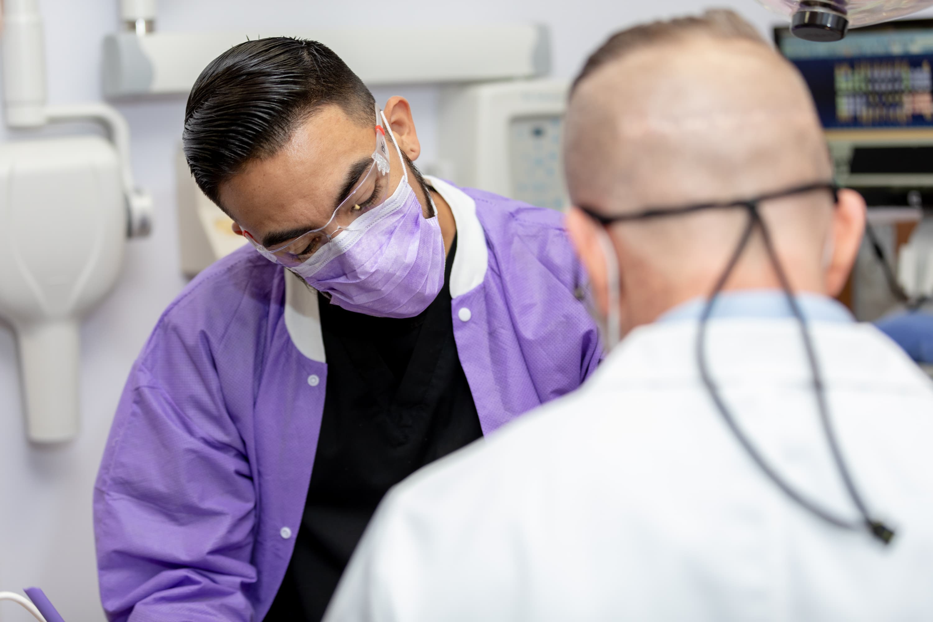 Doctor Gilbert with patient - Las Cruces, NM